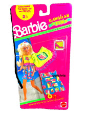 1990 vintage Barbie Hawaiian Fun Fashions Colorful Shorts Top Bracelets NRFP New