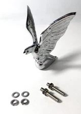 Chrome American Eagle Hood Ornament Pull Small Peterbilt Kenworth Freightliner