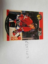1990 1991 Pro Set Trent Yawney Signed Hockey Card 2