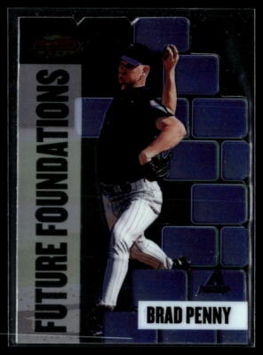 Brad Penny 1999 Bowman's Best Future Foundations Mach I #FF8 #/3000 Corners SN