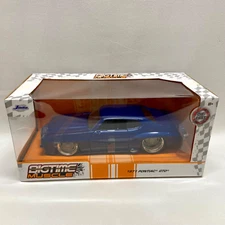Jada Bigtime Muscle 1971 Pontiac GTO 1/24 Blue Die-cast Model Toys Car 33545 NIB