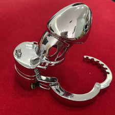 Male Chastity Cage Penis Device Lockable Rings with Padlock for Men Restraint SM