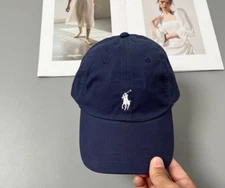 Polo Ralph Lauren Cotton Chino Ball Cap buckled strap Adjustable Curved Brim