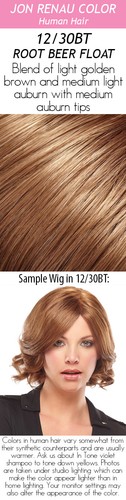 EASIPART by JON RENAU, REMY Human Hair Topper, 8", 12" or 18" Length, ALL COLORS - 第 24/47 張圖片