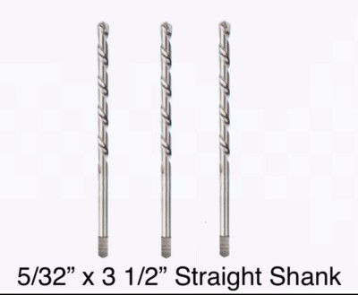 MiTek 5/32 X 3 1/2   Carbide Tipped Drill Bit For 3/16 Anchors (3 Pack)