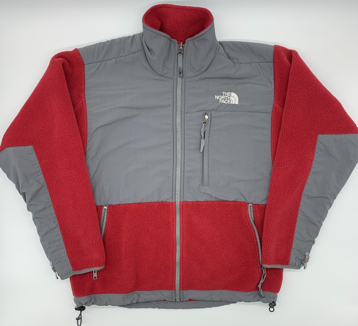 Vintage The North Face Denali Jacket Womens Size Small Red Full 