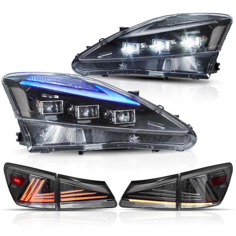 VLAND For Lexus IS250 350 IS F 2006-14 LED Headlights+Rear Tail