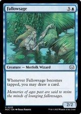 FALLOWSAGE x4 mtg NM-M Commander March of The Machine 4 Unc
