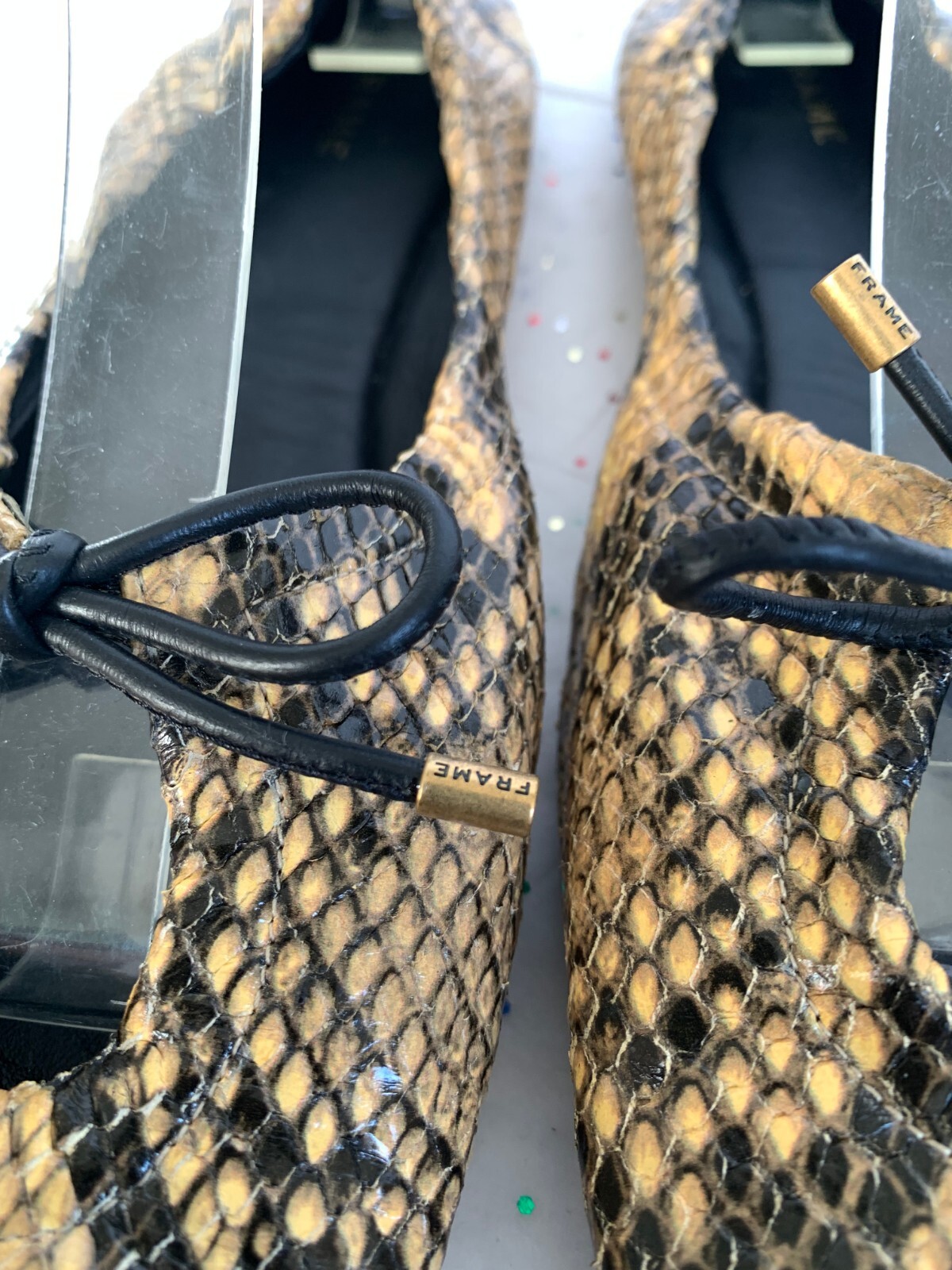 Frame Le Sunset Ballet Flats Python Multi Print B… - image 21