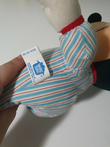 Vintage Disney Hasbro Softies Baby Mickey Mouse Plush Stuffed 35CM - Picture 4 of 4
