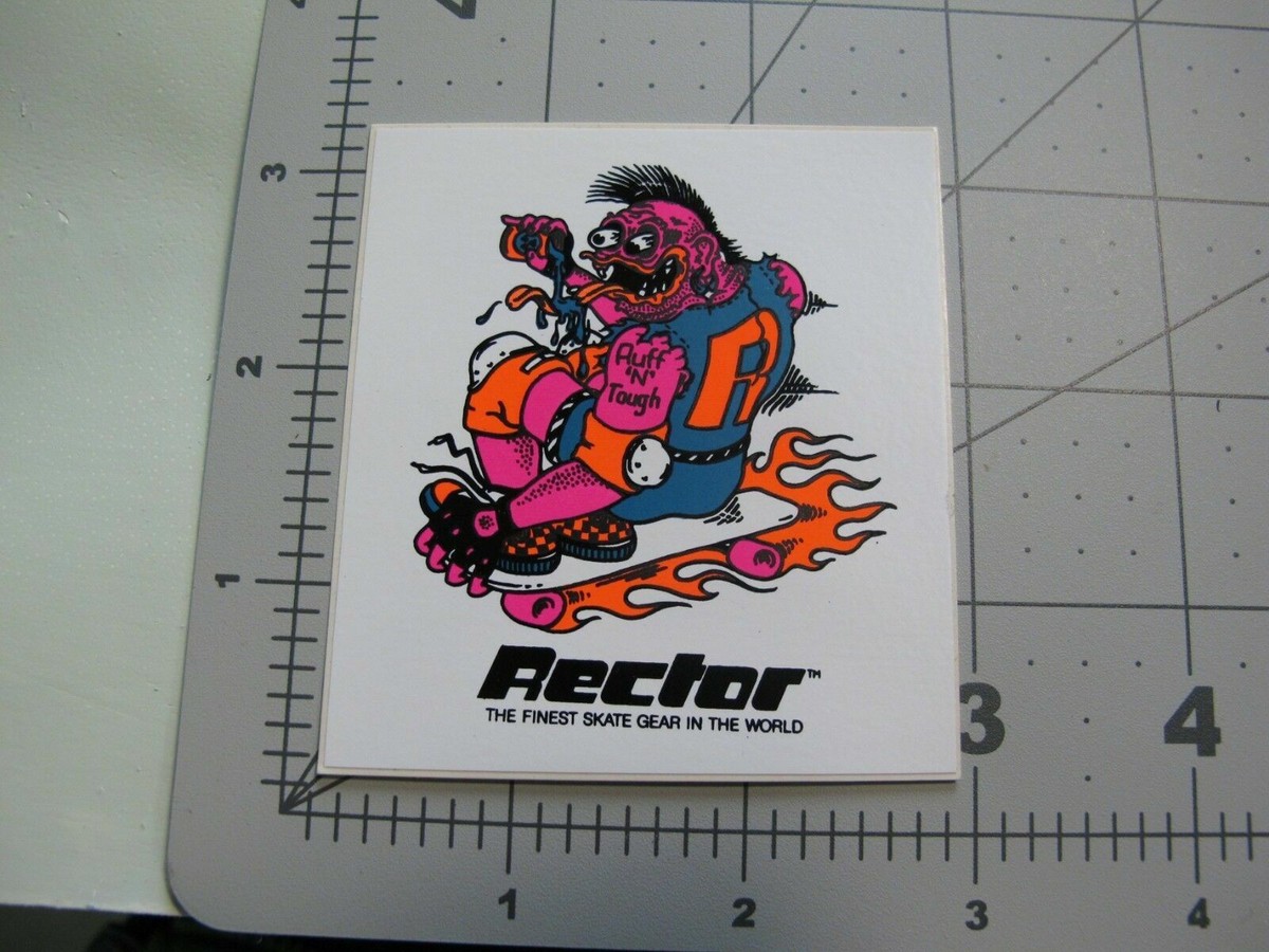 vtg 1970s 1980s Rector Pads skateboard sticker - assorted graphics