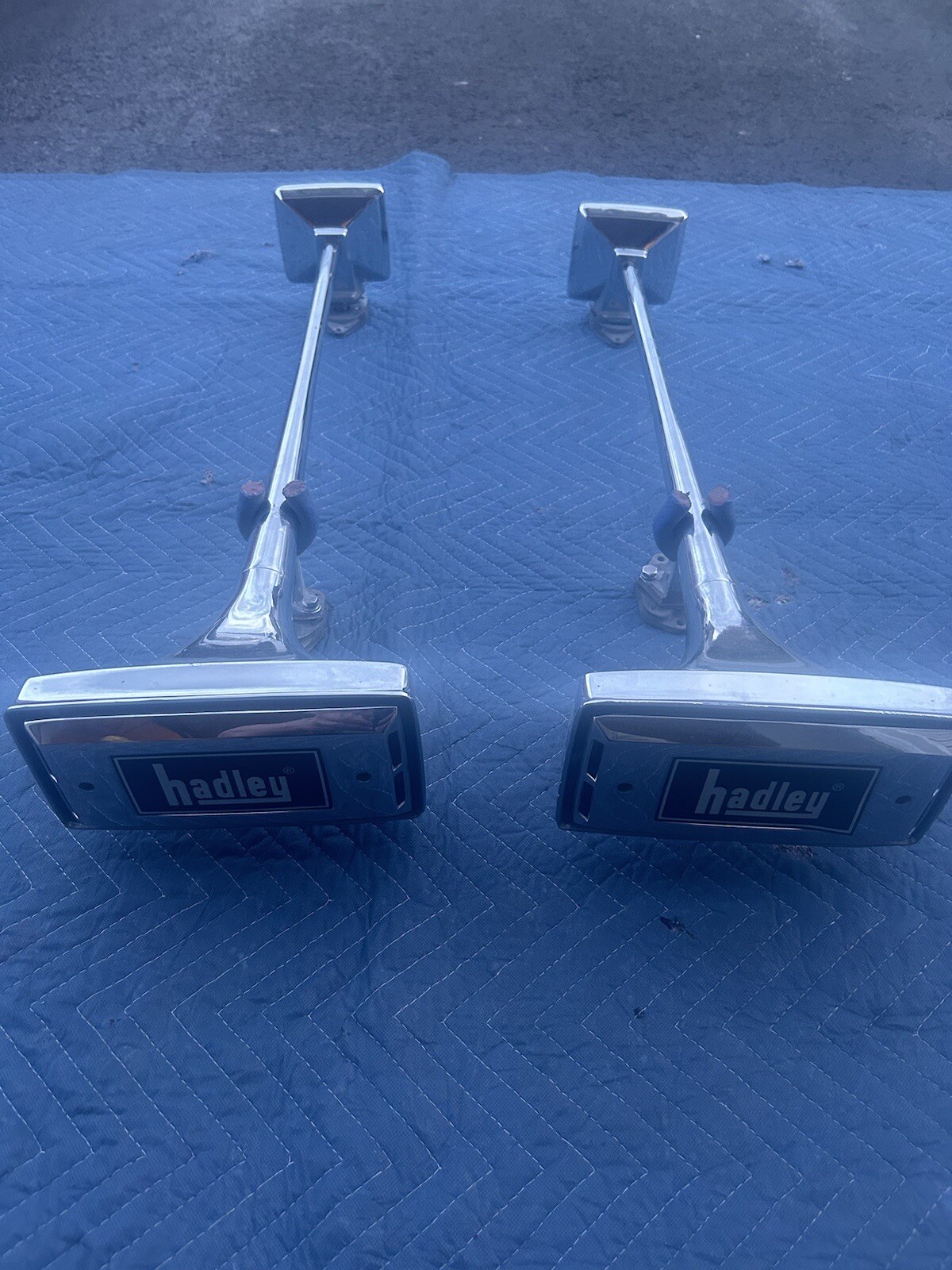 Pair Or Hadley 28in Air Horns , With Brackets, Off Peterbilt 379 eBay