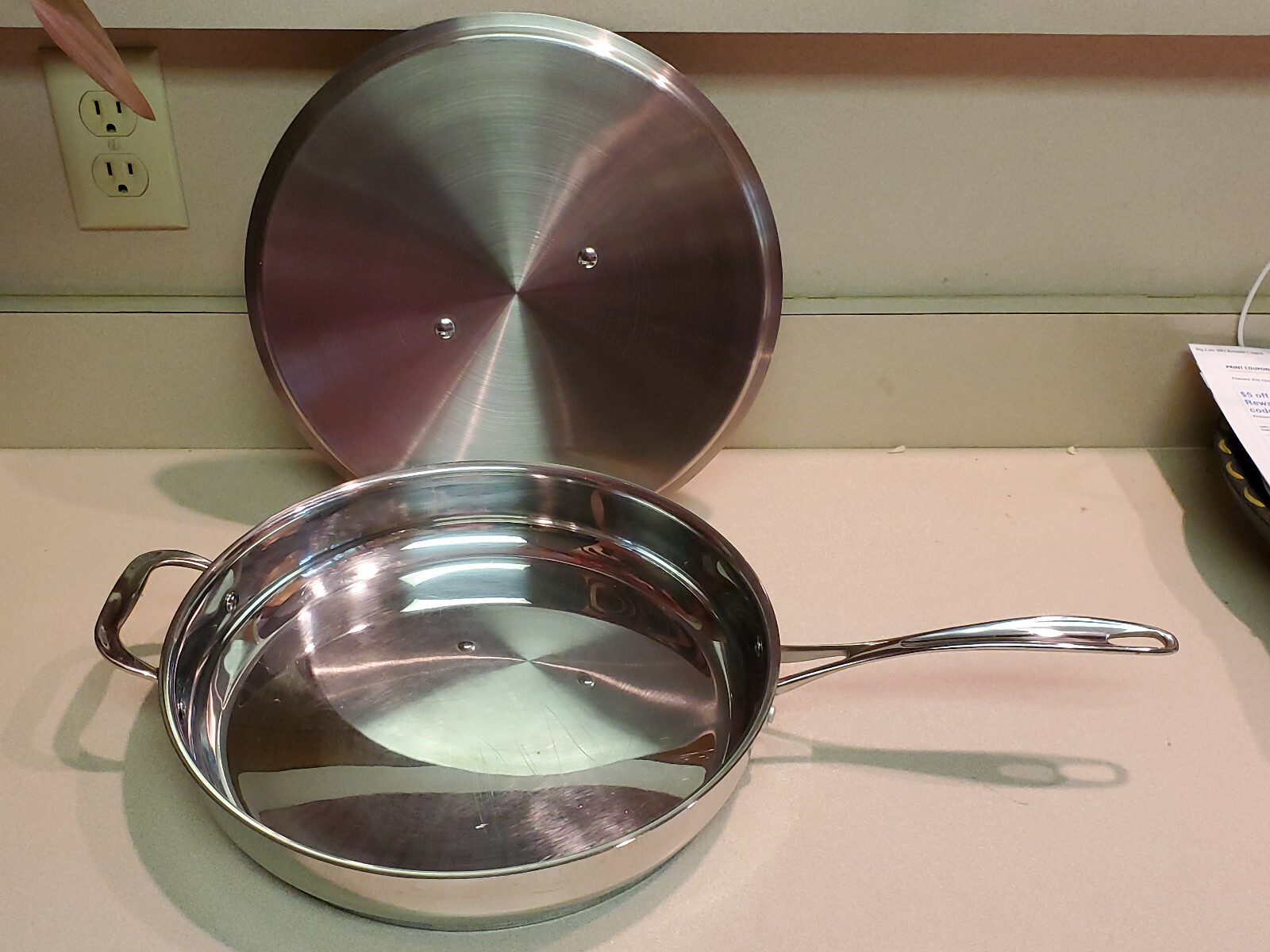 Hoffritz Platinum 12" Large Frying Pan with Hoffritz Original Lid