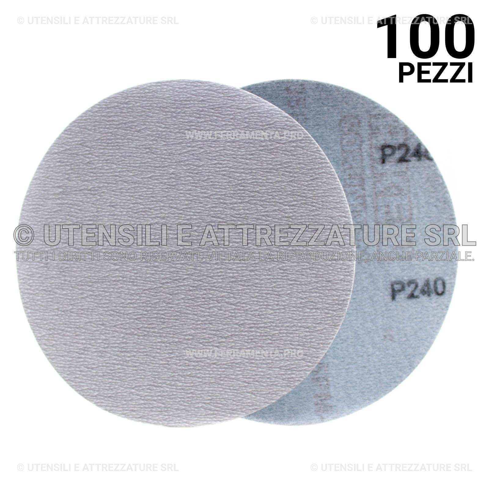 Fornitura 100 Dischi Velcrati R&G Ø150mm Gr. 320 - Uso Industriale