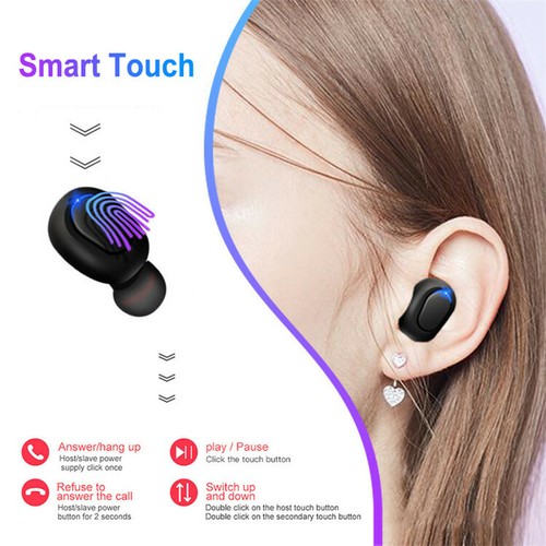 Auriculares inalámbricos Bluetooth 5.0 TWS mini auriculares estéreo IPX5 - Imagen 6 de 11