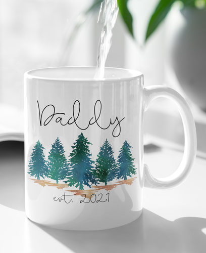 Mommy Daddy Est Mug Pregnancy Announcement Mug Expecting mom New Mom Dad Gift - Picture 3 of 6