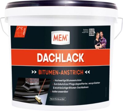 MEM Schwarzer Deckaufstrich Dachlack - 10L (500739) online kaufen 