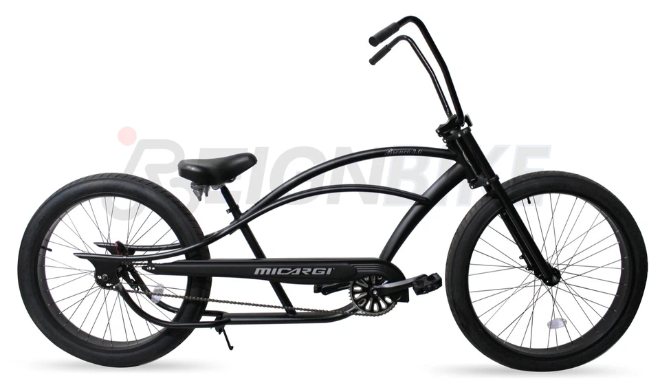 Limited Edition 29" Fat Tire Stretch Beach Cruiser High Handlebar Lowrider Bike - Image 4 of 4