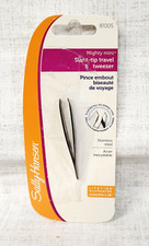 Sally Hansen Mighty Slant Tip Travel Tweezers Stainless Steel 81005 Brand New  