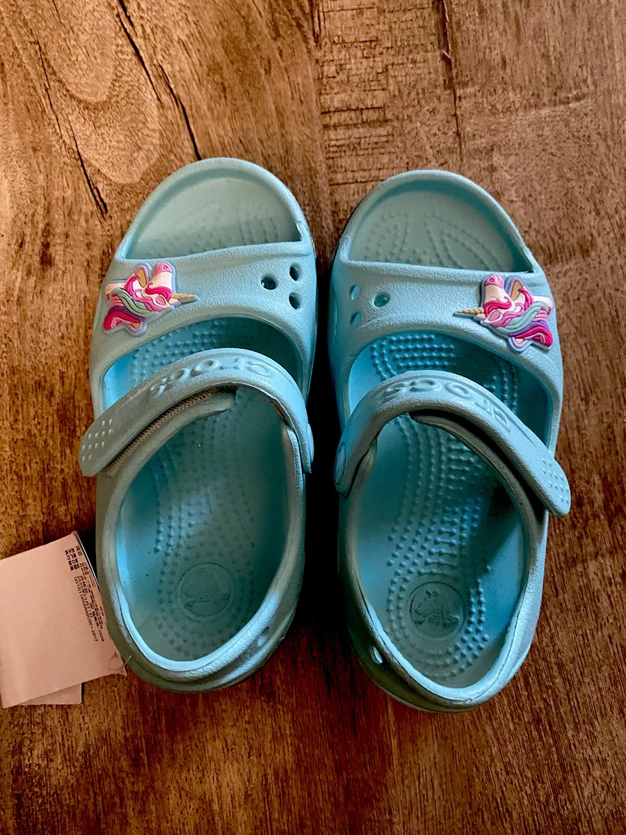 Unicorn store croc sandals