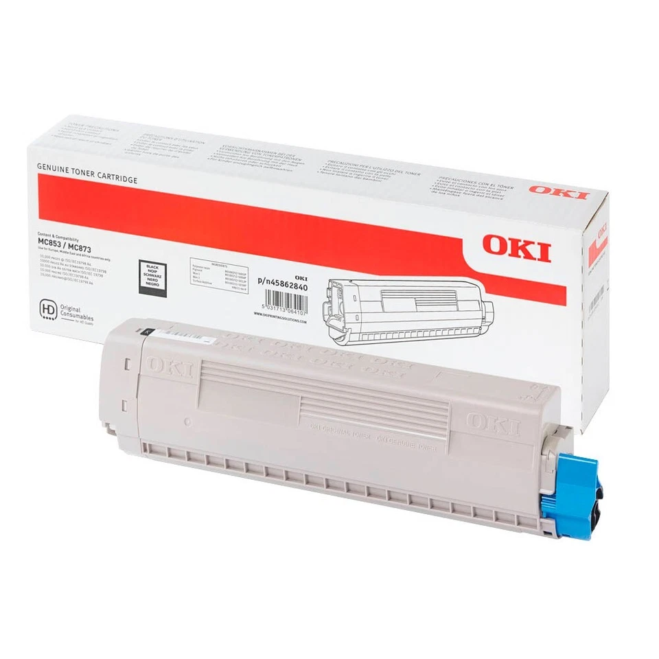Original OKI 45862840 schwarz Toner für MC853 MC873 ca. 7.000 Seiten 