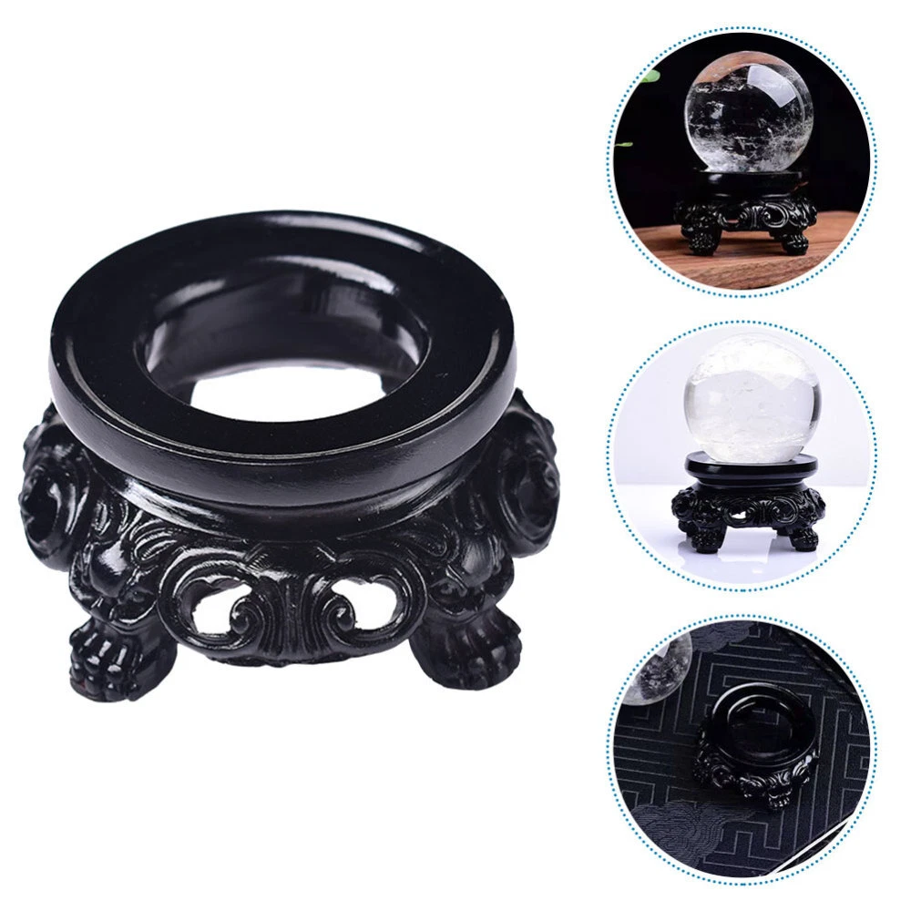 Tumbler Display Turner Crystal Ball Base Small Decor for Desktop