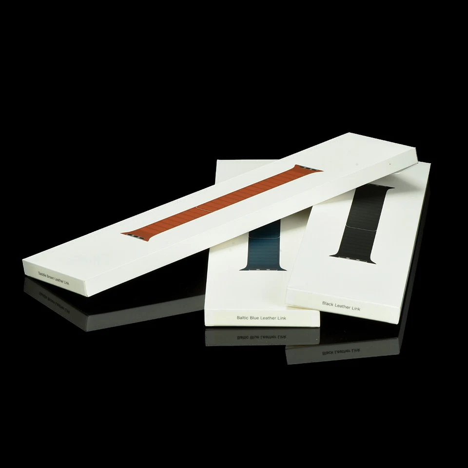 Correa de eslabones de cuero Apple iWatch 38 mm 40 mm 41 mm 6 7 8 9 SE Ultra 2 42 mm 44 mm 45 mm Foto 3 de 4