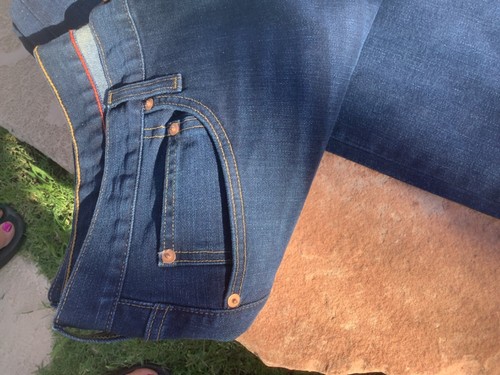 Jeans Cremieux uomo 98% cotone lavaggio scuro gamba dritta denim taglia 38 x 32 NUOVO - Foto 3 di 3