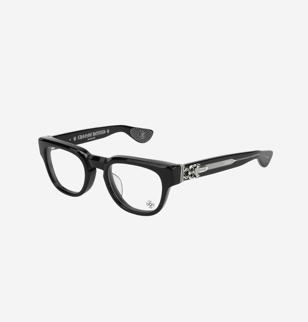 入手困難◆希少品♪【CHROME HEARTS】メガネ CUNTVOLUTED black Chrome Hearts Cuntvoluted Black Eye Glasses Frame [Brand-New