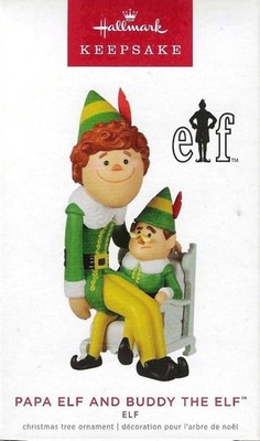 Hallmark Papa Elf and Buddy the Elf 2022 Ornament