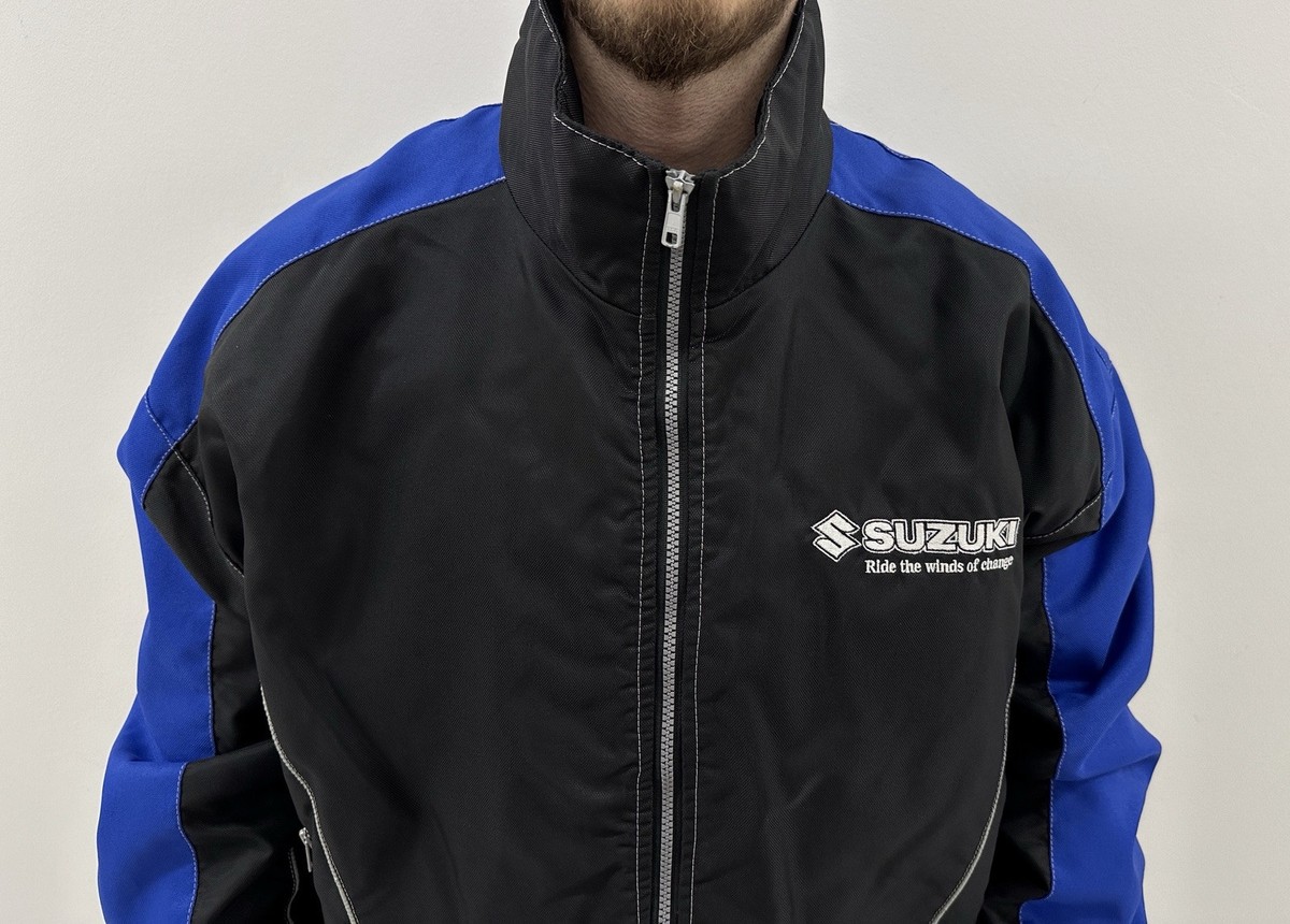 Vintage Jacket 1990s 90s Suzuki Team Kenny Mens Retro Bloke Moto Vintage Jacket 1990s 90s Suzuki Team Kenny Mens Retro Bloke Moto