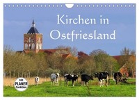 "Calendar 2027 · US Version · Churches In East Frisia (Wall Calendar 2027 12\" × 8"