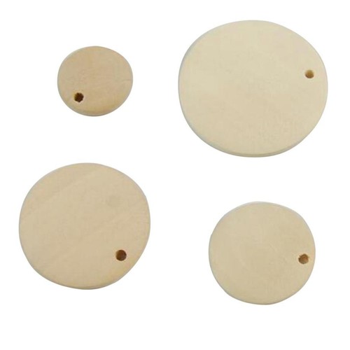 50 Pcs Patchs En Bois Artisanat Inachevé Tranches De Forme Coeur