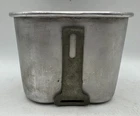 Vintage WW2 era US Army Military M1910 Canteen Cup 1945 EA Co Marked Restoration