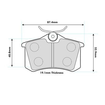 Ferodo DS2500 Rear Brake Pads For Skoda Octavia 1.8 Turbo RS 2000>2004 - FCP541H
