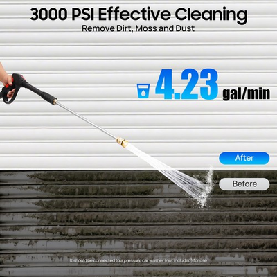 #ad High Pressure 3000PSI Car Power Washer Gun Spray Wand Lance Nozzle and Hose Kit $38.88