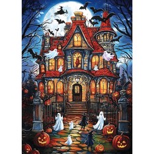 1000 Pieces Halloween House Puzzle for Adults, Ghost Theme Puzzles