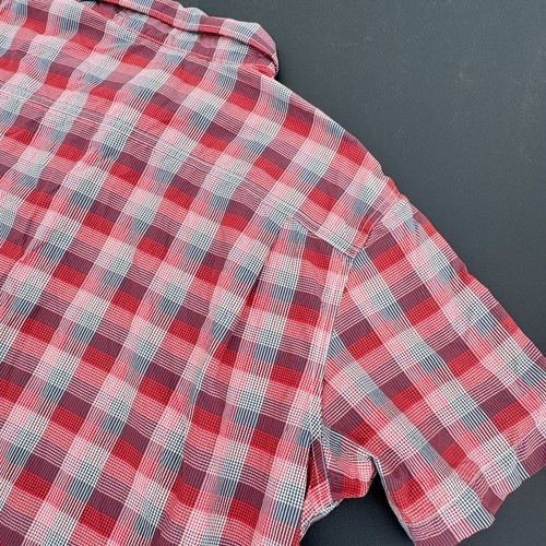 The North Face Shirt Mens XXL 2XL Red Plaid Short Sleeve Button Up Casual Nylon - Picture 10 of 12