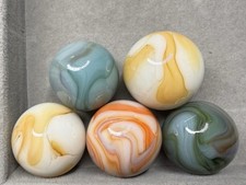 Lot Of 5 Jabo Shooter Marbles UV Reactive .92  To .99  NM To NM  