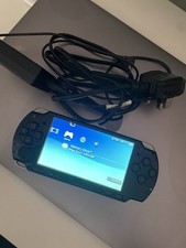 Sony PSP 2003 Black Handheld Console System with Games