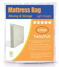 Mattress Bag for Moving and Storage, Fits Twin and Full Size Mattress, 1 Pack