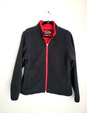 Sun Mountain Weatherflex fleece jacket full zip long sleeve black size M women's