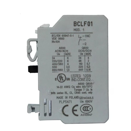 1PCS For BCLF01 Auxiliary Contact contactor 1NC 60947-5-1 - Picture 3 of 4