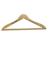 Vintage Coat Hanger From Hotel Victoria Wooden 781 - 7th Ave NYC