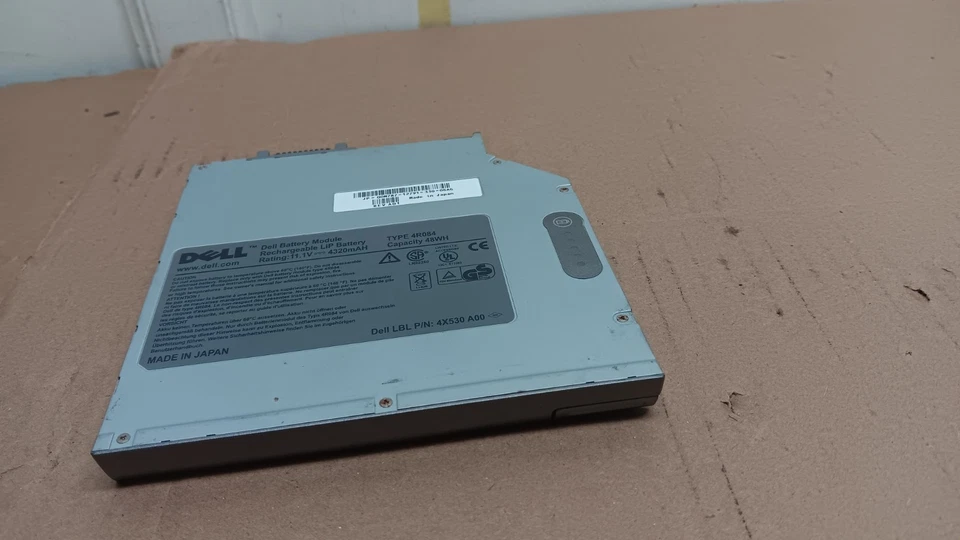 Módulo de batería secundaria para computadora portátil Dell Latitude D620 D630 original TIPO: 4R084 Foto 3 de 3