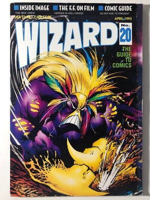 Wizard #20 Sam Kieth Magazine Image Comics Marvel Guide April 1993 Bloodwulf