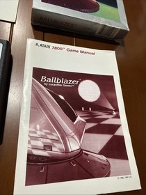 Ballblazer CIB &ndash; Atari 7800 Complete in Box &ndash; Lucasfilm Games &ndash; Tested Red Label