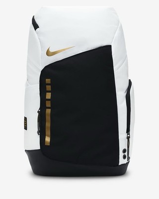【新品タグ付】Nike Hoops Elite Basketball 32L Nike Hoops Elite Backpack 32L 'White/Black/Metallic Gold' NWT