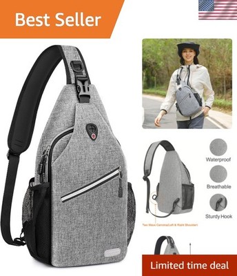 best backpack sholderbag for travel Sling Backpack, Multipurpose Crossbody Shoulder Bag Travel Hiking Daypack