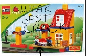 2013 LEGO DUPLO TRAINS ADD-ON SET# 3778-TRAIN STATION 49Pcs FREESTYLE NO BOX
